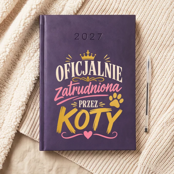 Kalendarz Książkowy A5 2027 Dla Kociary Prezent Dla Kobiety: Kocia Ironia