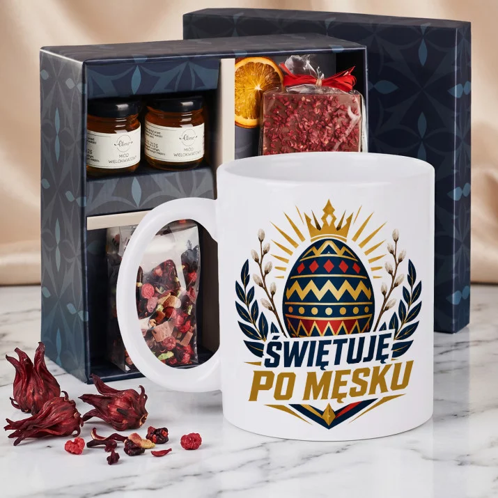 Zestaw Prezenowy Z Kubkiem Na Wielkanoc: Świętuj Po Męsku Zestaw Prezenowy Z Kubkiem Na Wielkanoc: Świętuj Po Męsku