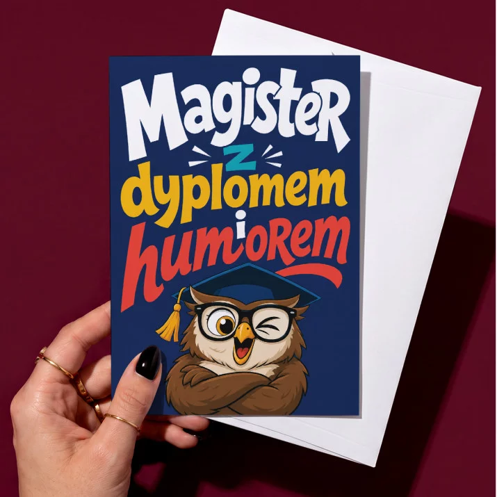 Kartka z Życzeniami Dla Magistra Dla Mężczyzny: Humor Magisterski Kartka z Życzeniami Dla Magistra Dla Mężczyzny: Humor Magisterski