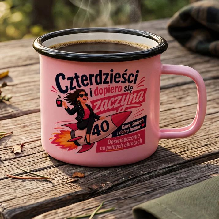 Kubek Emaliowany Dla 40 Latki Prezent Na 40 Urodziny Dla Kobiety: Humor Dla Czterdziestki Kubek Emaliowany Dla 40 Latki Prezent Na 40 Urodziny Dla Kobiety: Humor Dla Czterdziestki