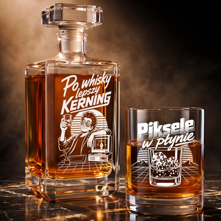 Zestaw Do Whisky Dla Grafika Komputerowego Prezent Dla Mężczyzny: Po Whisky Lepszy Kerning Zestaw Do Whisky Dla Grafika Komputerowego Prezent Dla Mężczyzny: Po Whisky Lepszy Kerning