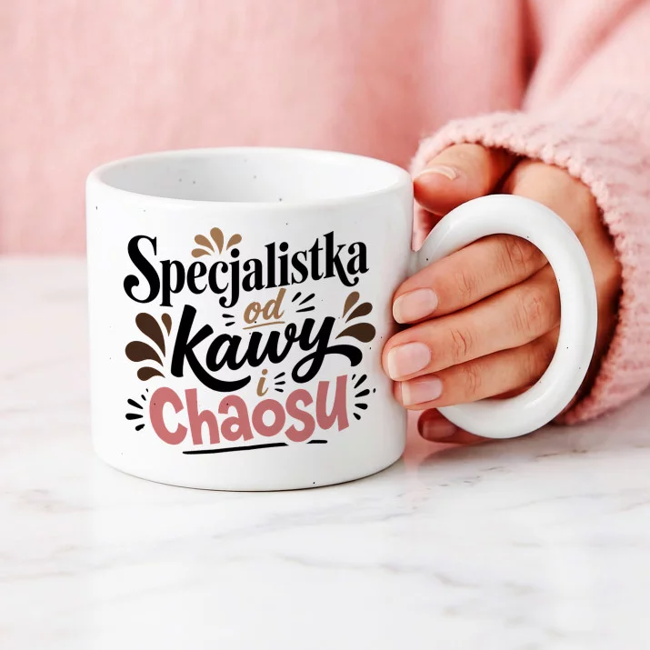 Kubek Z Okrągłym Uchem Dla Koleżanki Prezent Dla Kobiety: Kawowa Ekspertka Kubek Z Okrągłym Uchem Dla Koleżanki Prezent Dla Kobiety: Kawowa Ekspertka
