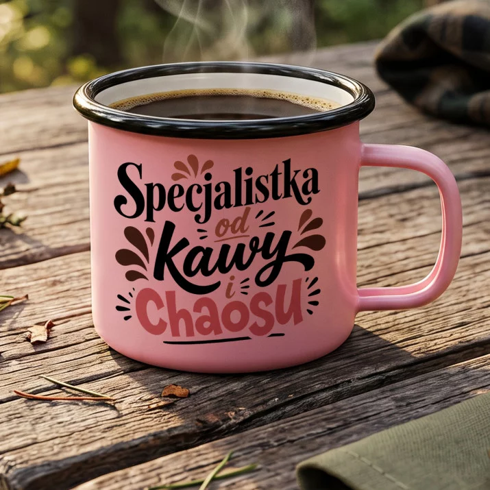 Kubek Emaliowany Dla Koleżanki Prezent Dla Kobiety: Kawowa Ekspertka