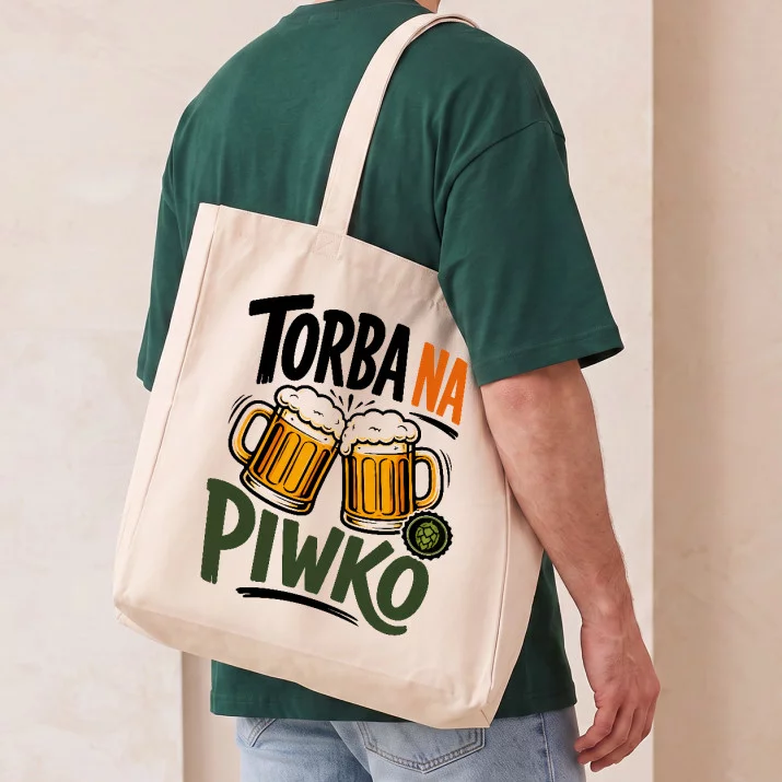 Torba Na Zakupy Dla Piwosza Prezent Dla Mężczyzny: Torba Na Piwko