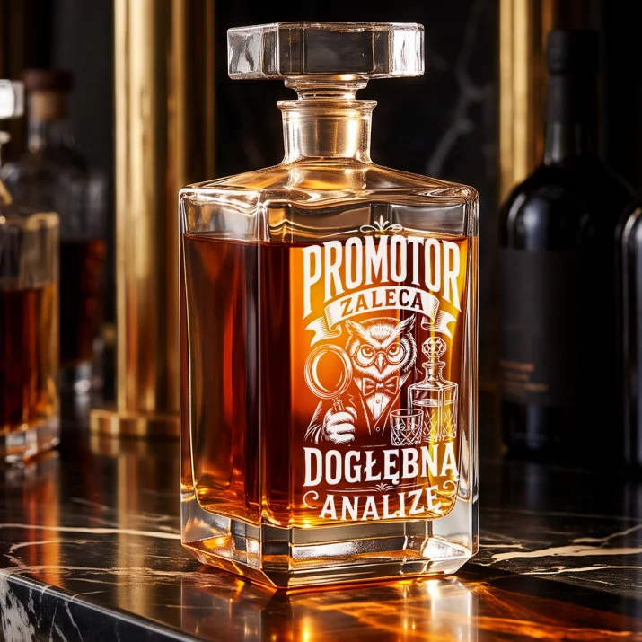 Karafka Do Whisky z Grawerem Dla Promotora Prezent: Promotor Zaleca Karafka Do Whisky z Grawerem Dla Promotora Prezent: Promotor Zaleca