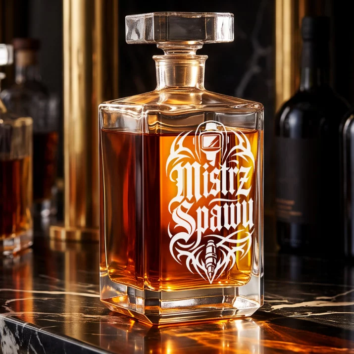 Karafka Do Whisky z Grawerem Dla Spawacza Prezent: Mistrz Spawu Karafka Do Whisky z Grawerem Dla Spawacza Prezent: Mistrz Spawu