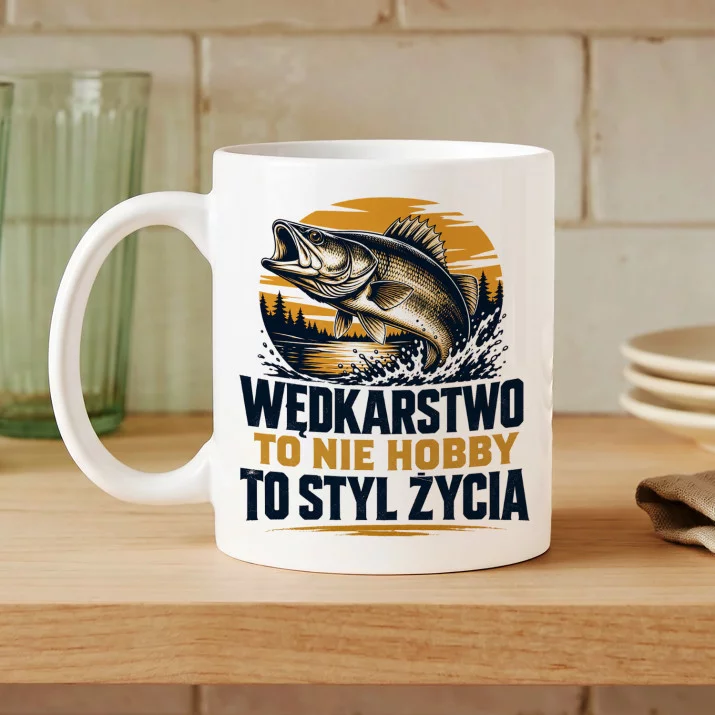 Kubek Z Nadrukiem Dla Wędkarza Prezent Dla Mężczyzny: Pasja Wędkarza Kubek Z Nadrukiem Dla Wędkarza Prezent Dla Mężczyzny: Pasja Wędkarza