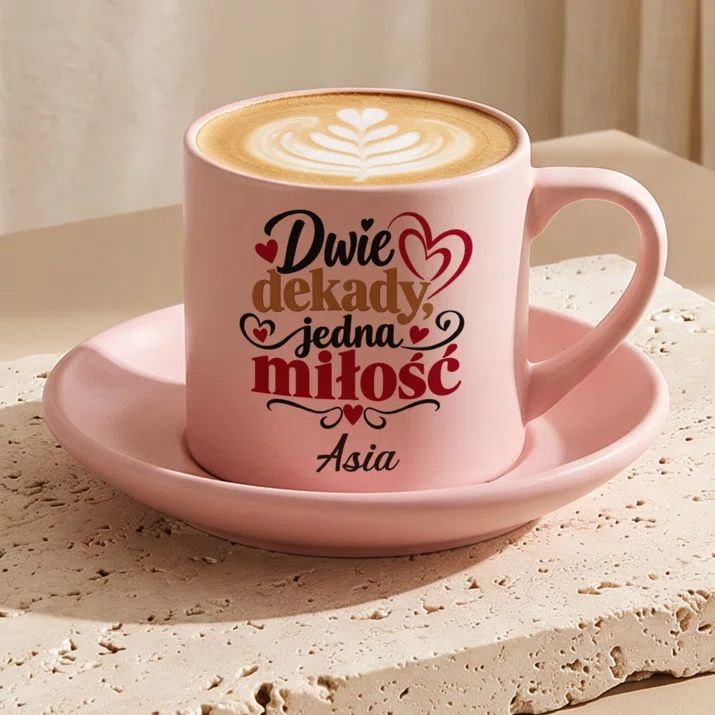 Filiżanka Personalizowana Na 20 Rocznicę Ślubu Prezent Dla Kobiety: Dwie Dekady, Jedna Miłość