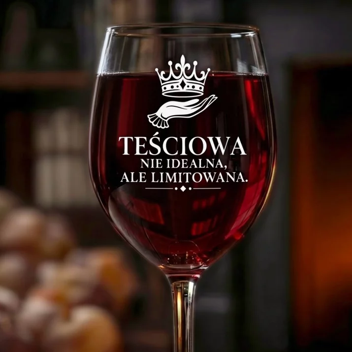 Kieliszek Do Wina Dla Teściowej Prezent Na Dzień Mamy Dla Kobiety: Limitowana Teściowa Kieliszek Do Wina Dla Teściowej Prezent Na Dzień Mamy Dla Kobiety: Limitowana Teściowa