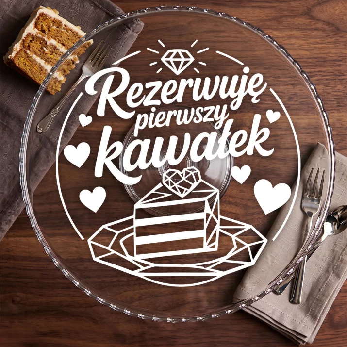 Patera Na Ciasto Dla Przyszłej Panny Młodej Prezent Na Ślub Dla Kobiety: Ciasto I Śmiech