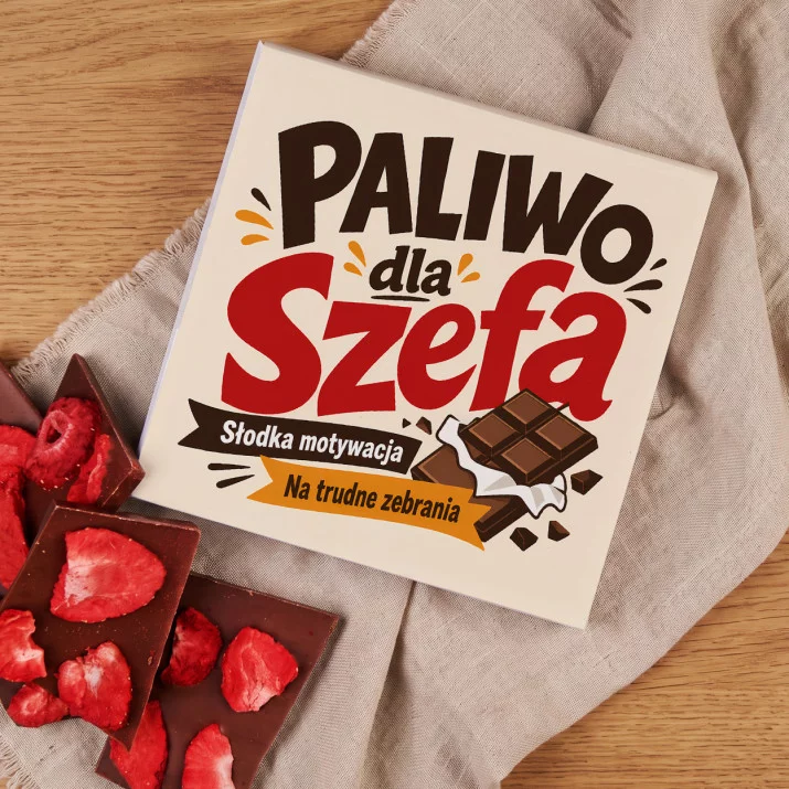 Czekolada Z Truskawkami Dla Szefa Prezent Dla Mężczyzny: Biuro Z Humorem