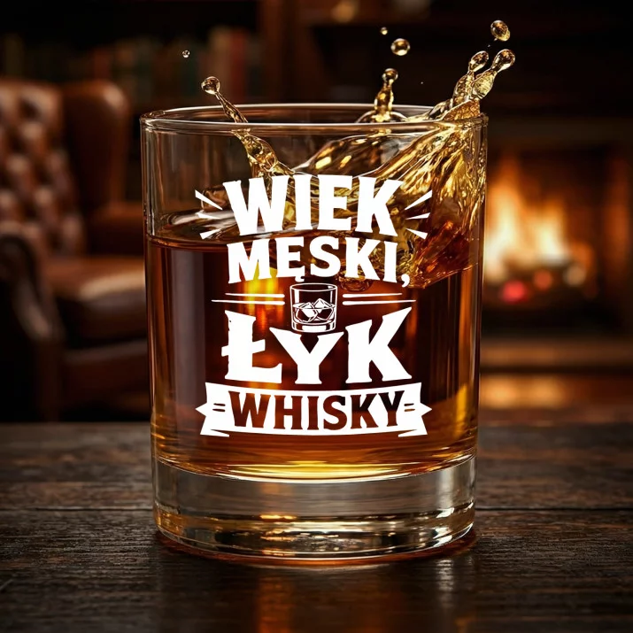 Szklanka Do Whisky Na 30 Urodziny Prezent Dla Mężczyzny: Wiek Męski, Łyk Whisky
