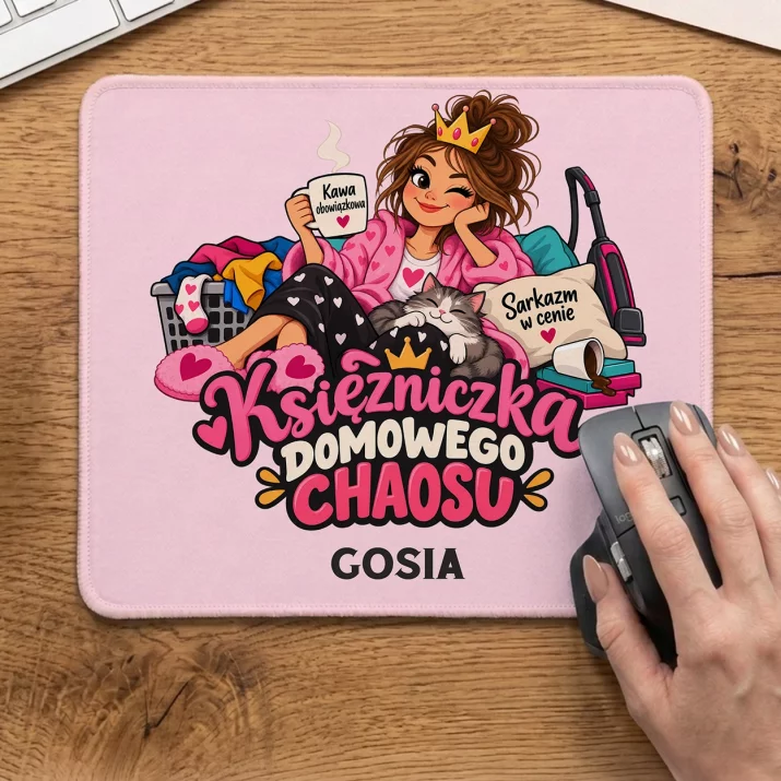 Podkładka Pod Myszkę Na Święta Prezent Dla Kobiety: Księżniczka Domowego Podkładka Pod Myszkę Na Święta Prezent Dla Kobiety: Księżniczka Domowego