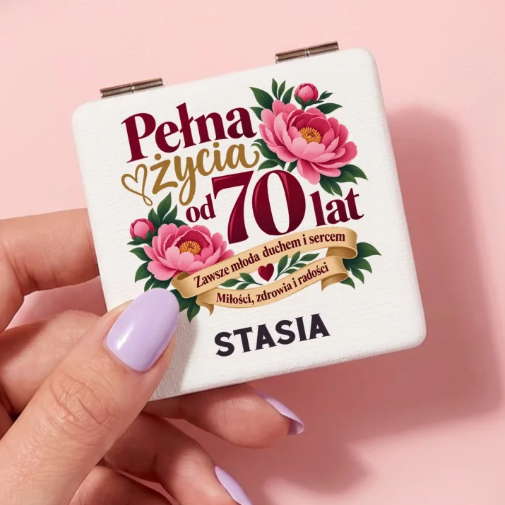 Lusterko Kieszonkowe Na 70 Prezent Dla 70 Latki Kobiety: Pełna Życia Od 70 Lat