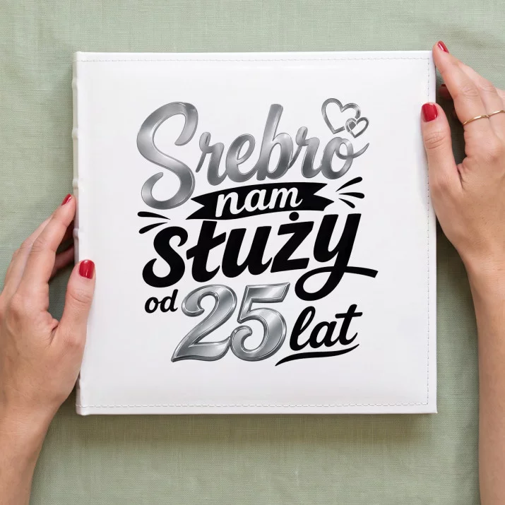 Album Na Zdjęcia Tradycyjny Na 25 Lecie Ślubu Prezent Dla Pary: Srebrny Humor