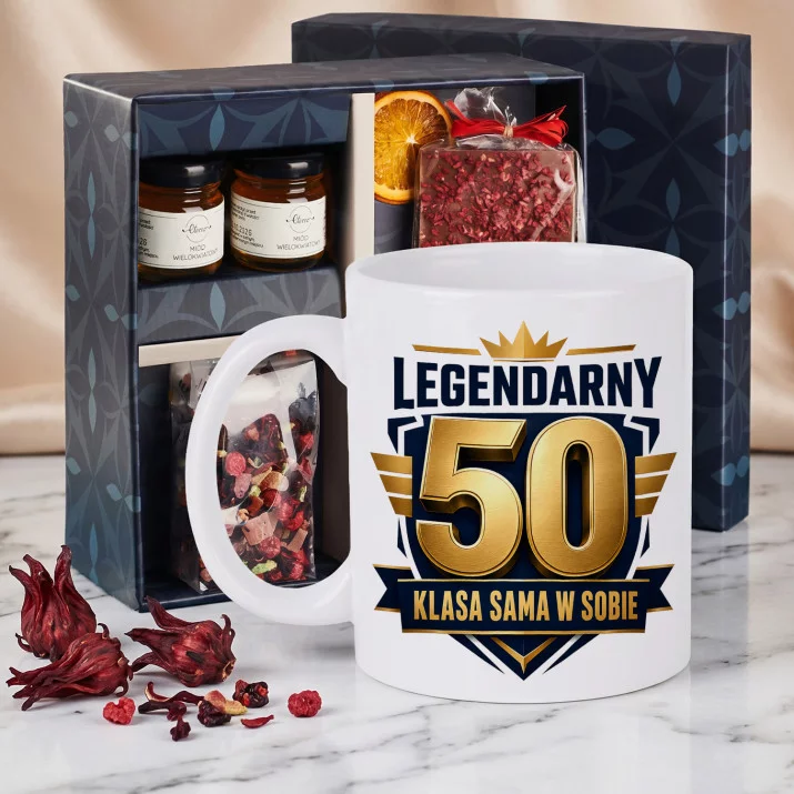 Zestaw Prezenowy Z Kubkiem Na 50 Urodziny Mężczyzny Na 50 Urodziny: Legendarny Zestaw Prezenowy Z Kubkiem Na 50 Urodziny Mężczyzny Na 50 Urodziny: Legendarny