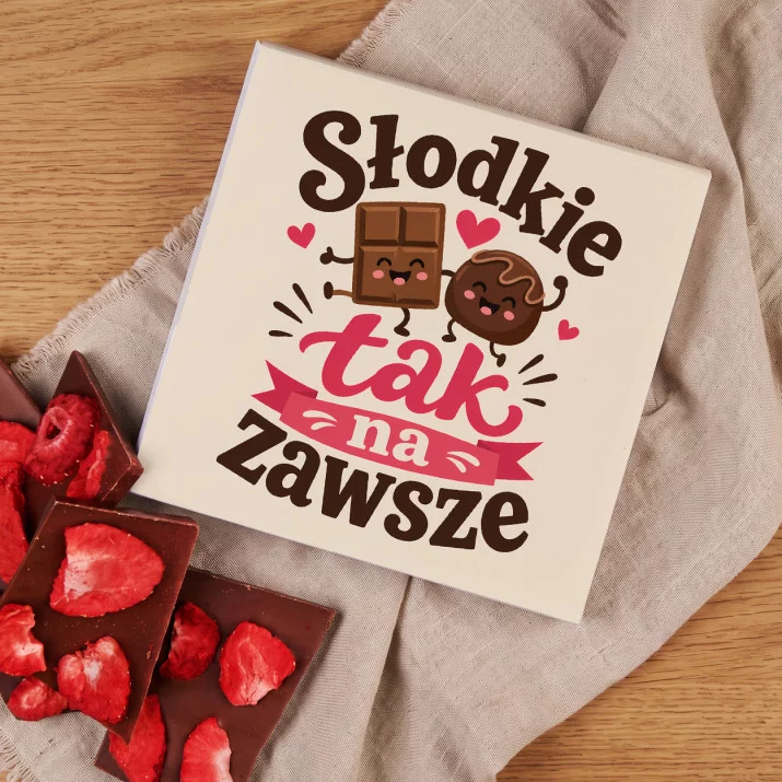 Czekolada Z Truskawkami Dla Pary Młodej Prezent Na Ślub Dla Pary: Małżeńska Słodycz