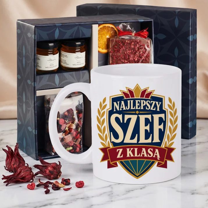Zestaw Prezenowy Z Kubkiem Dla Szefa: Najlepszy Szef Zestaw Prezenowy Z Kubkiem Dla Szefa: Najlepszy Szef