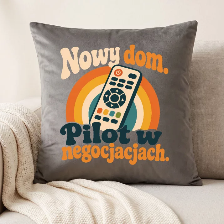Poduszka Dekoracyjna Na Nowy Dom Prezent Dla Pary: Nowy Dom. Pilot W