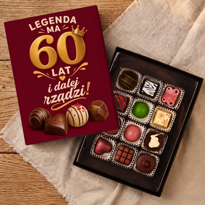 Czekoladki Na 60 Prezent Na 60 Urodziny Dla Kobiety: Legenda 60 Lat Praliny Czekoladki Na 60 Prezent Na 60 Urodziny Dla Kobiety: Legenda 60 Lat Praliny