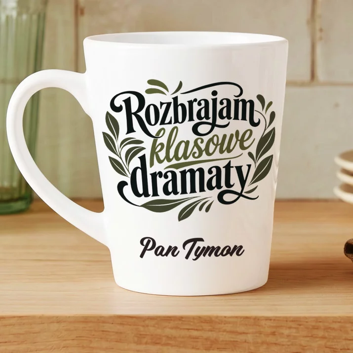 Kubek Personalizowany Dla Wychowawcy Prezent Na Dzień Nauczyciela Dla Mężczyzny: Rozbrajam Klasowe Dramaty Kubek Personalizowany Dla Wychowawcy Prezent Na Dzień Nauczyciela Dla Mężczyzny: Rozbrajam Klasowe Dramaty
