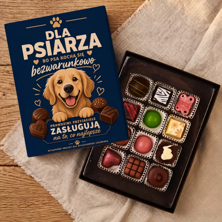 Czekoladki Dla Psiarza Prezent Dla Mężczyzny: Praliny Dla Psiarza Czekoladki Dla Psiarza Prezent Dla Mężczyzny: Praliny Dla Psiarza