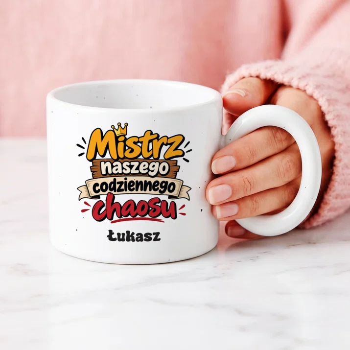 Kubek Premium Na Rocznicę Ślubu Prezent Na Walentynki Dla Mężczyzny: Mistrz Naszego