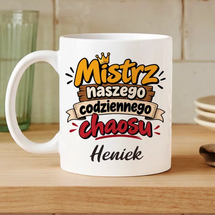 Kubek Personalizowany Na Rocznicę Ślubu Prezent Na Walentynki Dla Mężczyzny: Mistrz Naszego Kubek Personalizowany Na Rocznicę Ślubu Prezent Na Walentynki Dla Mężczyzny: Mistrz Naszego