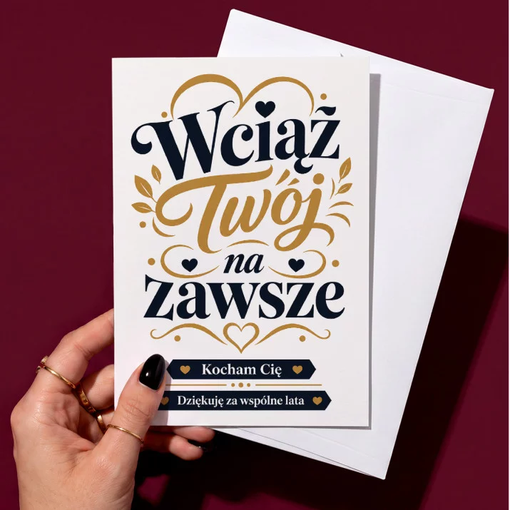 Kartka z Życzeniami Na Rocznicę Ślubu Na Walentynki Dla Mężczyzny: Wieczna Bliskość Kartka z Życzeniami Na Rocznicę Ślubu Na Walentynki Dla Mężczyzny: Wieczna Bliskość