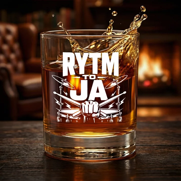 Szklanka Do Whisky Dla Perkusisty Prezent Dla Mężczyzny: Rytm To Ja Szklanka Do Whisky Dla Perkusisty Prezent Dla Mężczyzny: Rytm To Ja