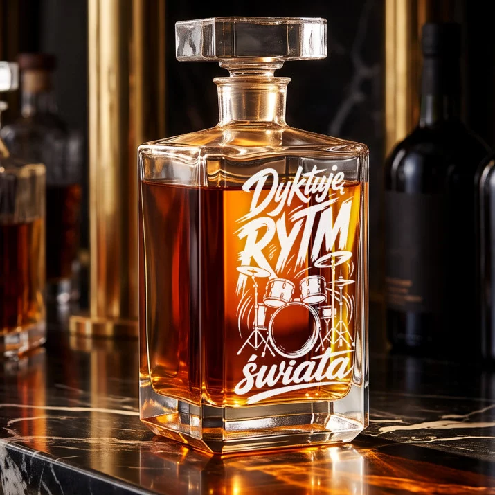 Karafka Do Whisky z Grawerem Dla Perkusisty Prezent: Manifest Rytmu Karafka Do Whisky z Grawerem Dla Perkusisty Prezent: Manifest Rytmu