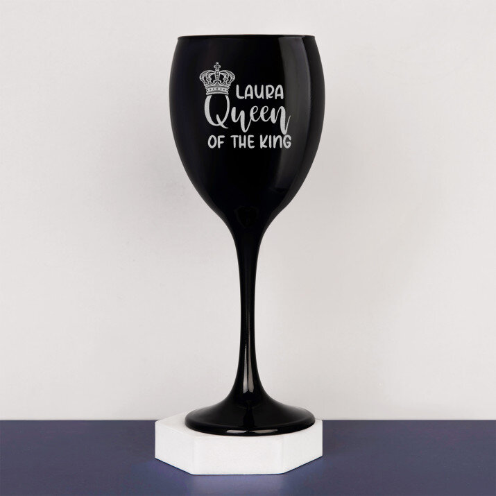 Queen of the kings - Grawerowany Kieliszek do wina