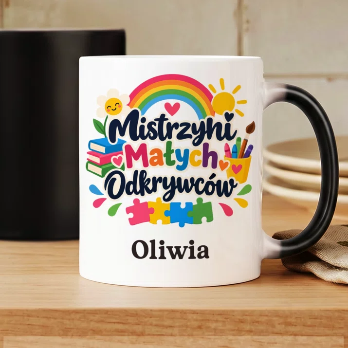 Kubek Personalizowany Dla Pani Z Przedszkola Prezent Dla Kobiety: Mistrzyni Małych