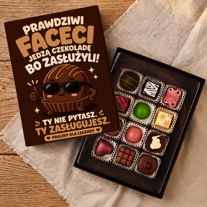 Czekoladki Dla Faceta Prezent Dla Mężczyzny: Praliny Dla Legendy Czekoladki Dla Faceta Prezent Dla Mężczyzny: Praliny Dla Legendy