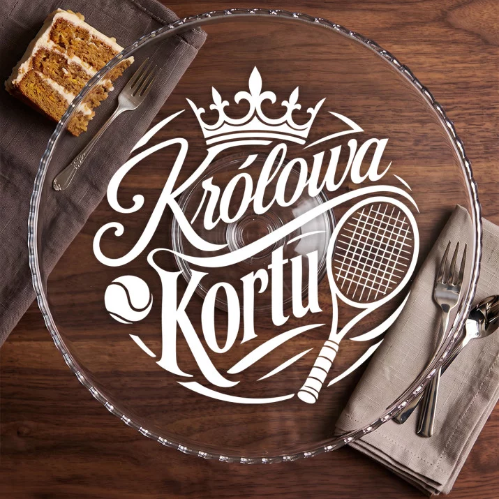 Patera Na Ciasto Dla Tenisistki Prezent Dla Kobiety: Tenisowa Elegancja Patera Na Ciasto Dla Tenisistki Prezent Dla Kobiety: Tenisowa Elegancja