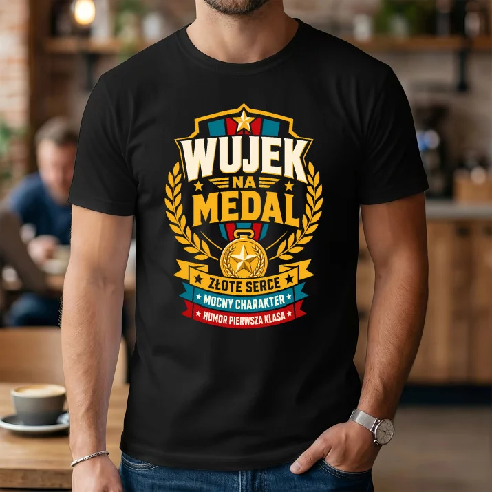 Koszulka Męska Dla Wujka Prezent Dla Mężczyzny: Wujek Na Medal