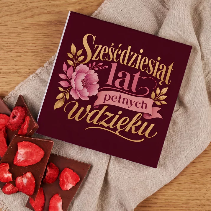 Czekolada Z Truskawkami Na 60 Urodziny Prezent Dla 60 Latki Kobiety: Perłowy Blask Czekolada Z Truskawkami Na 60 Urodziny Prezent Dla 60 Latki Kobiety: Perłowy Blask