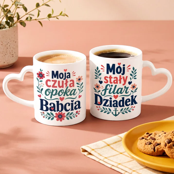 Zestaw Kubków Na Dzień Dziadka i Babci Prezent Dla Babci i Dziadka Pary: Nasi Kochani Dziadkowie Zestaw Kubków Na Dzień Dziadka i Babci Prezent Dla Babci i Dziadka Pary: Nasi Kochani Dziadkowie