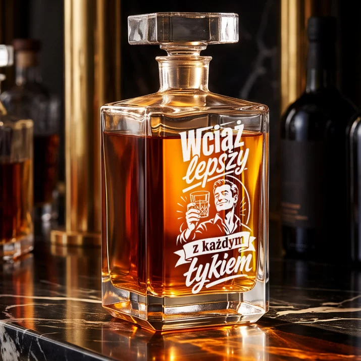 Karafka Do Whisky z Grawerem Na 50 Urodziny Prezent: Dojrzały Z Humorem