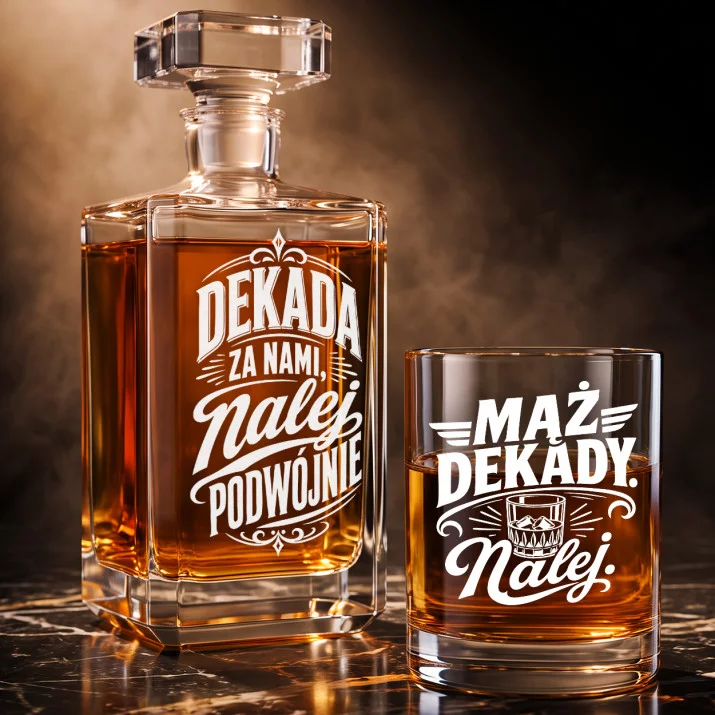 Zestaw Do Whisky Na 10 Rocznicę Ślubu Prezent Dla Mężczyzny: Dekada Za Nami,