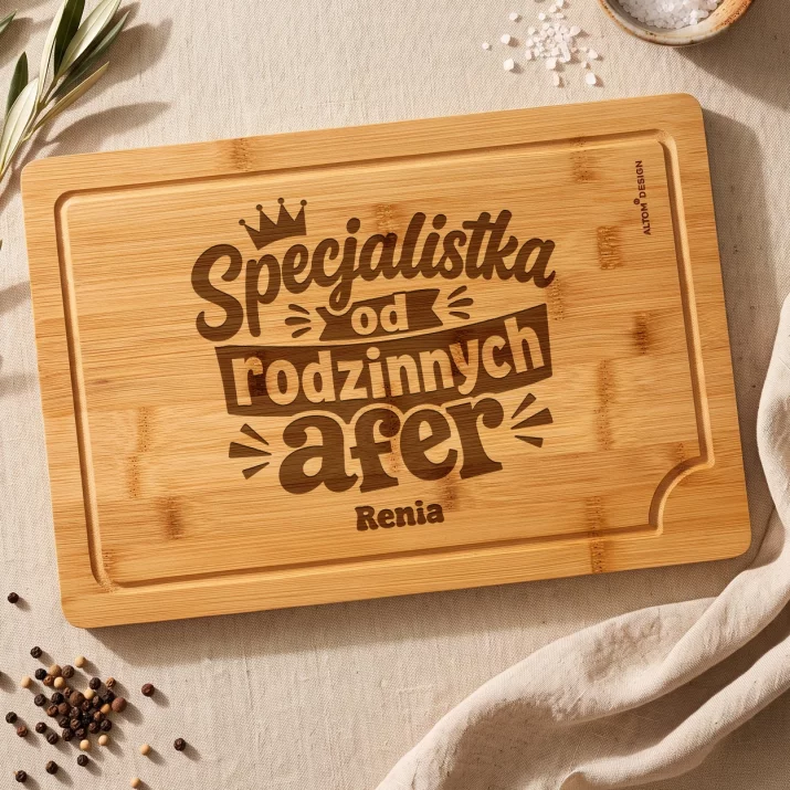 Deska Do Krojenia z Grawerem Dla Kuzynki Prezent Dla Kobiety: Specjalistka Od Deska Do Krojenia z Grawerem Dla Kuzynki Prezent Dla Kobiety: Specjalistka Od