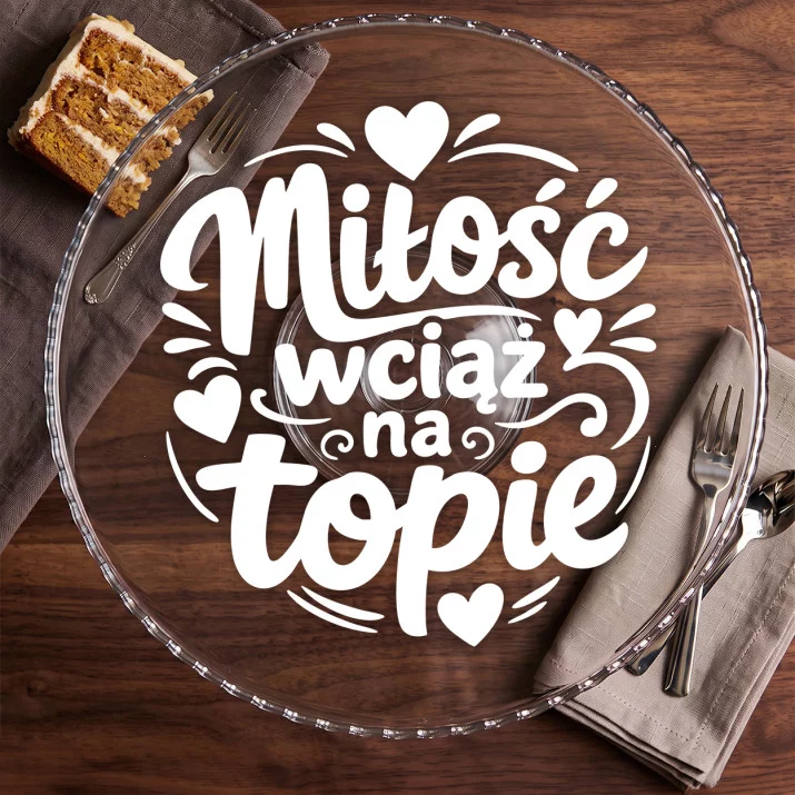 Patera Na Ciasto Na 35 Rocznice Ślubu Prezent Na Walentynki Dla Kobiety: Typograficzna Miłość