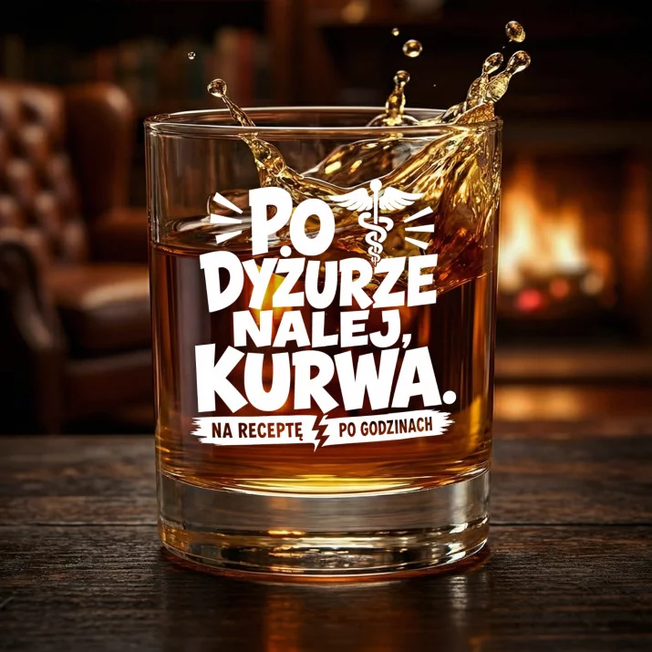 Szklanka Do Whisky Dla Lekarza Prezent Dla Mężczyzny: Po Dyżurze Nalej, Szklanka Do Whisky Dla Lekarza Prezent Dla Mężczyzny: Po Dyżurze Nalej,