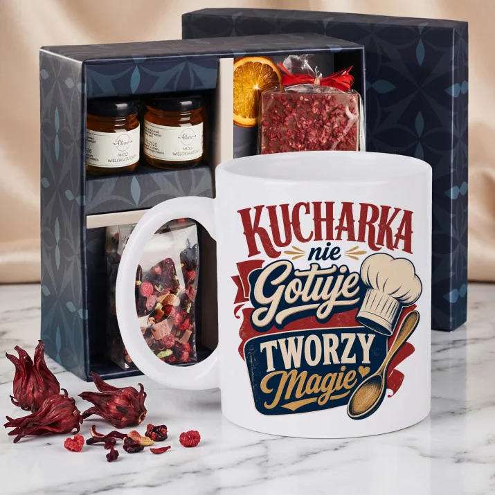 Zestaw Prezenowy Z Kubkiem Dla Kucharki: Magia Kuchni Zestaw Prezenowy Z Kubkiem Dla Kucharki: Magia Kuchni