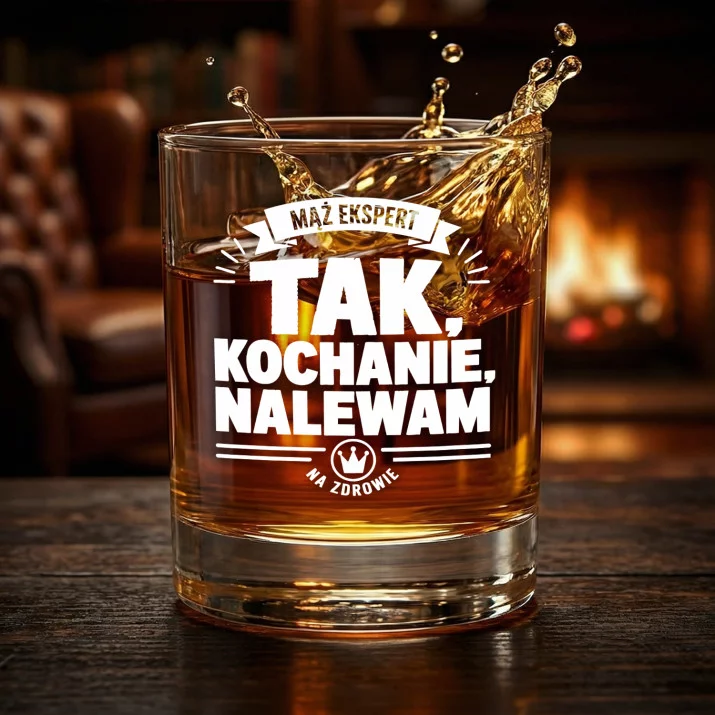 Szklanka Do Whisky Na 30 Rocznicę Ślubu Rodziców Prezent Dla Mężczyzny: Tak, Kochanie, Nalewam Szklanka Do Whisky Na 30 Rocznicę Ślubu Rodziców Prezent Dla Mężczyzny: Tak, Kochanie, Nalewam