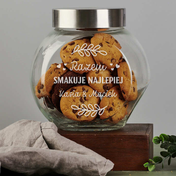 Razem smakuje lepiej - Słoik na ciastka