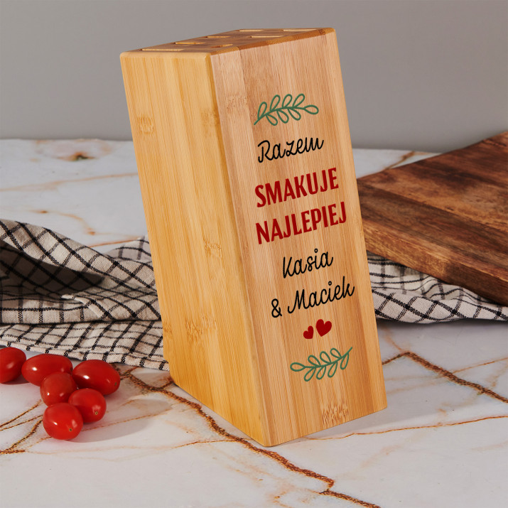Razem smakuje lepiej - Stojak na noże