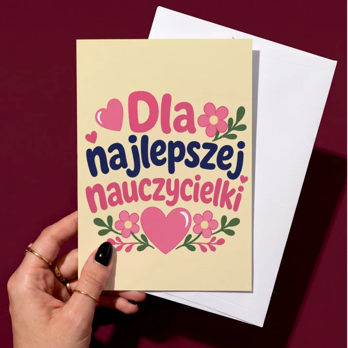 Kartka z Życzeniami Na Zakończenie Roku Szkolnego Dla Kobiety: Elegancka Wdzięczność Kartka z Życzeniami Na Zakończenie Roku Szkolnego Dla Kobiety: Elegancka Wdzięczność