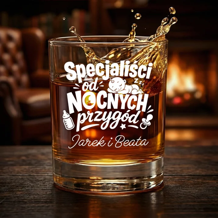 Szklanki Do Whisky z Grawerem Na Narodziny Dziecka Prezent Dla Pary: Specjaliści Od Nocnych