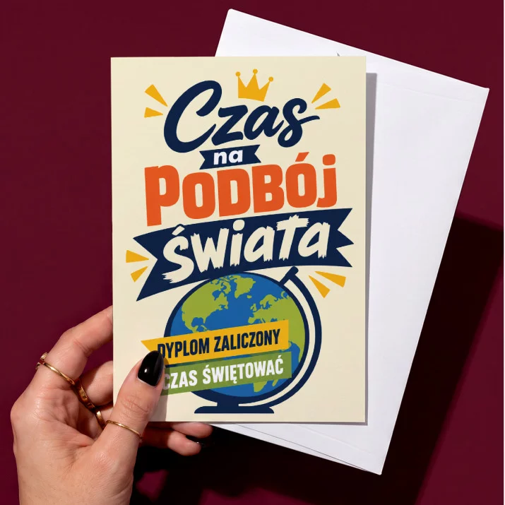 Kartka z Życzeniami Dla Absolwenta Dla Mężczyzny: Typograficzny Triumf Kartka z Życzeniami Dla Absolwenta Dla Mężczyzny: Typograficzny Triumf